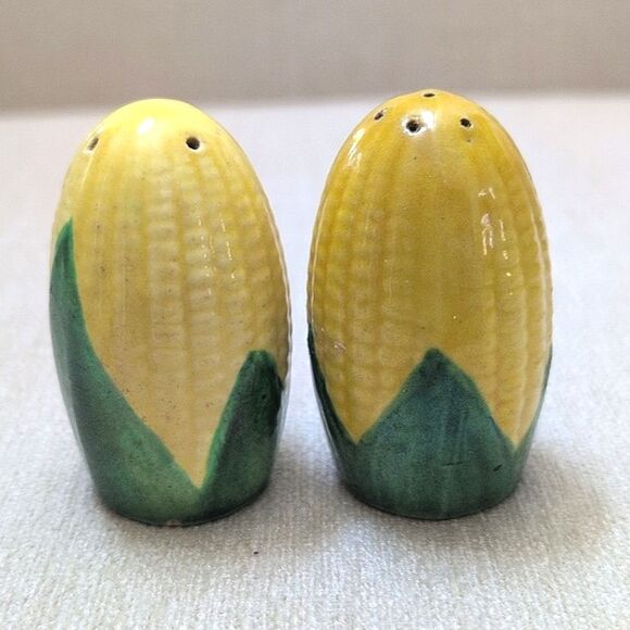 Vintage MCM Corn On The Cob Salt and Pepper Shakers - Picture 8 of 8